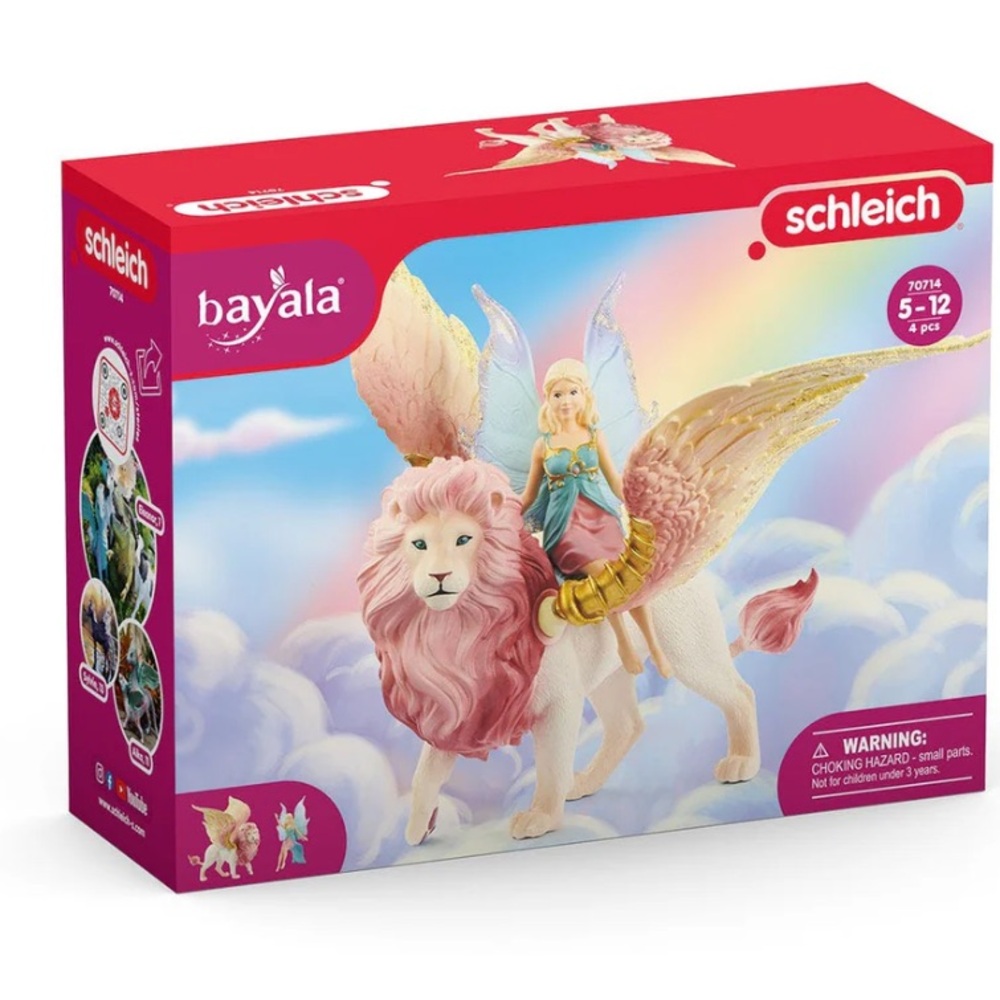 Schleich Ayala fairy with winged lion figurine  playset.